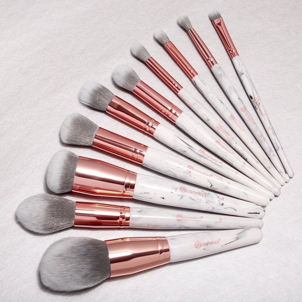 Bh Cosmetics Marble Luxe Brush Set